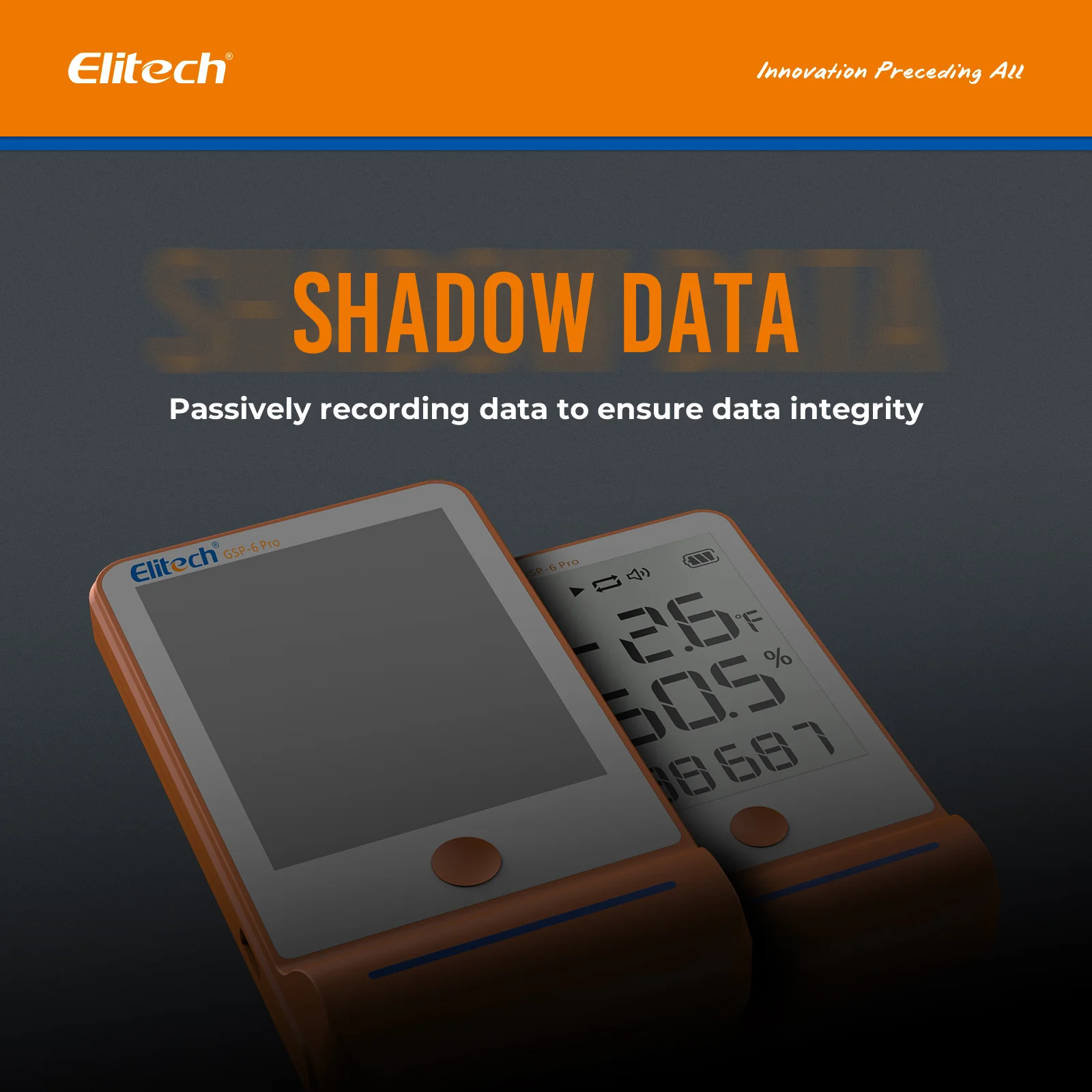 Elitech GSP-6Pro Bluetooth Temperature and Humidity Data Logger Recorder with Calibration Certificate, 100000 Points, Shadow Data - Image 5