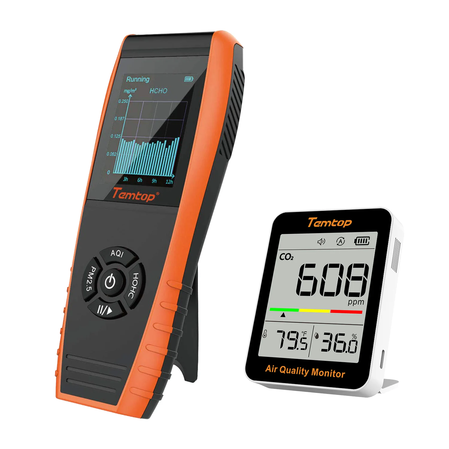 Temtop LKC-1000S+ 2nd Air Quality Monitor, Data Export PM2.5 PM10 HCHO AQI Particles VOCs Humidity and Temperature - Image 12